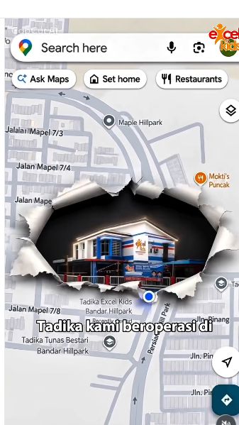 Excel Kids Bandar Hillpark location shown in the September archive Reel